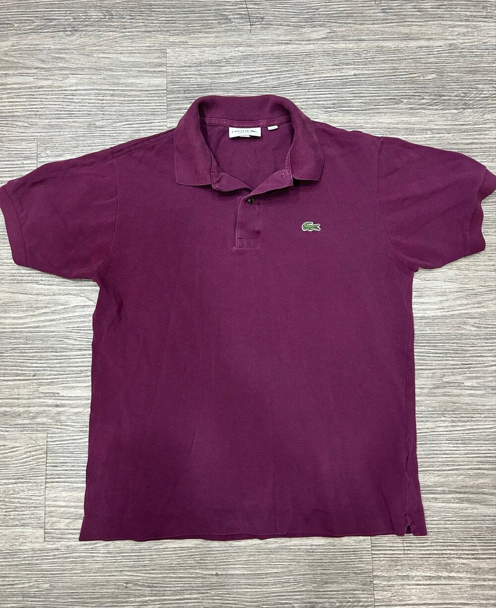 Lacoste Classic Fit Polo Shirt Purple Men's Size Medium M (FR 4) Short Sleeve